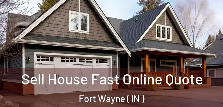  Sell House Fast Online Quote Fort Wayne ( IN )